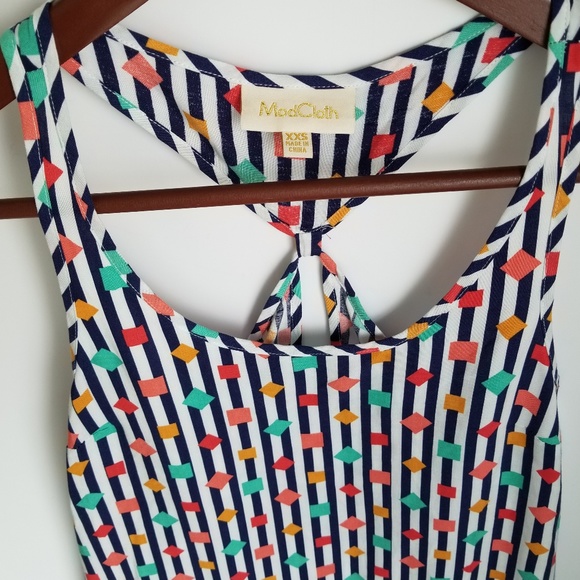 Modcloth Confetti Print Tank XXS - Picture 2 of 5